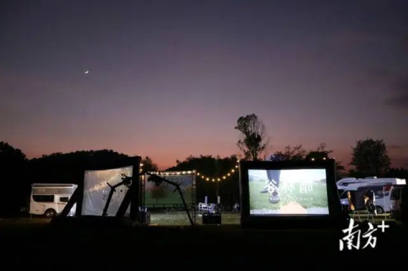 良西星空露营。 图片